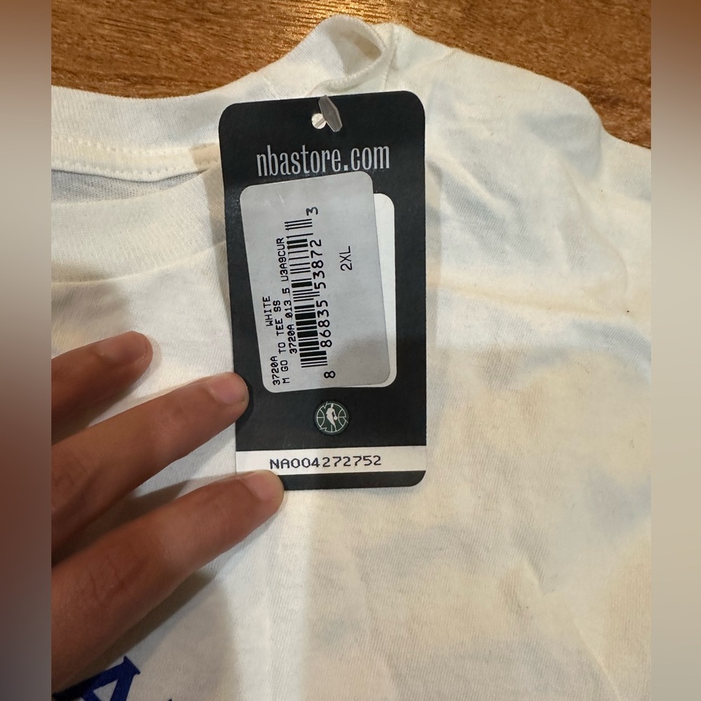 Adidas White NBA T-Shirt - Picture 4 of 6